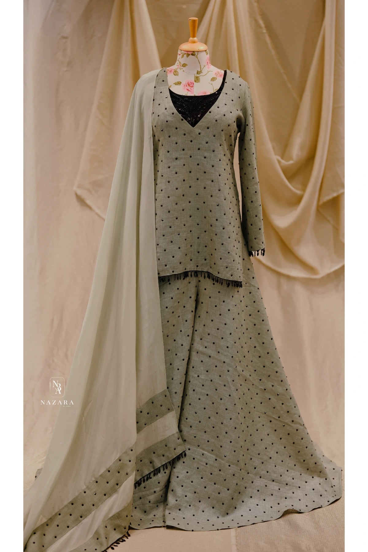 Short Top Palazzo Pants