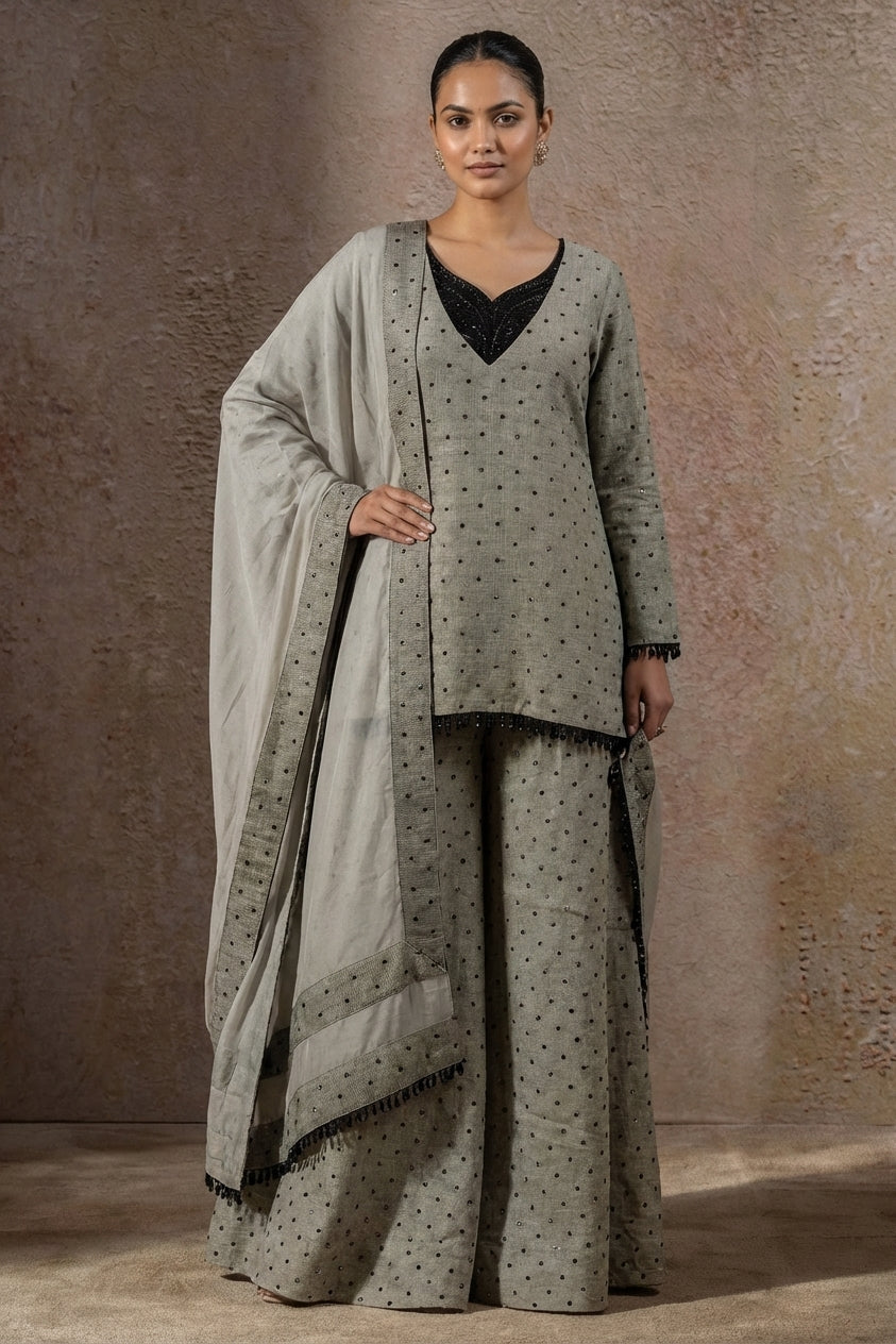 Short Top Palazzo Pants